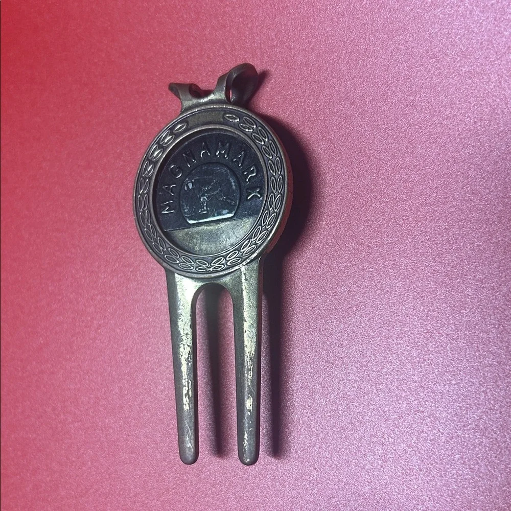 2 each Vintage Brass Golf Divot Tool Set